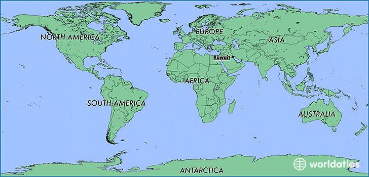 მსოფლიო რუკა ქუვეითში